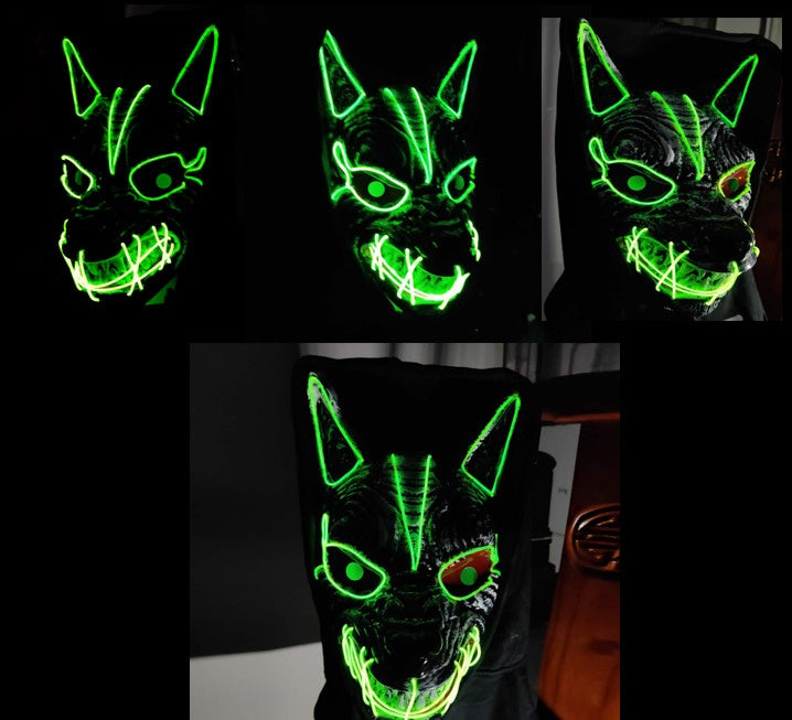 Masques de LOUP à LED pour Halloween
