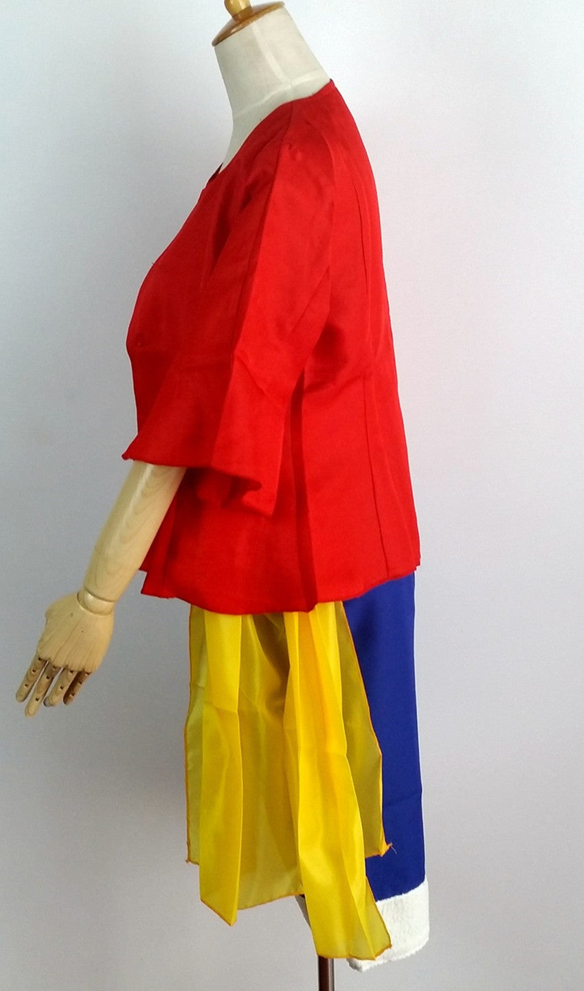 Cosplay LUFFY (Ensemble+Chapeau de Paille)