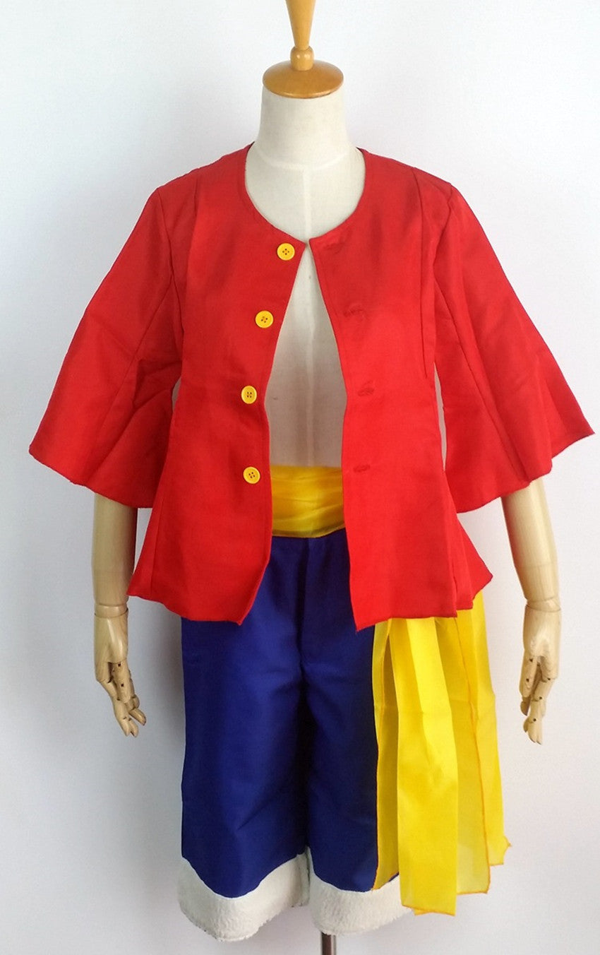 Cosplay LUFFY (Ensemble+Chapeau de Paille)