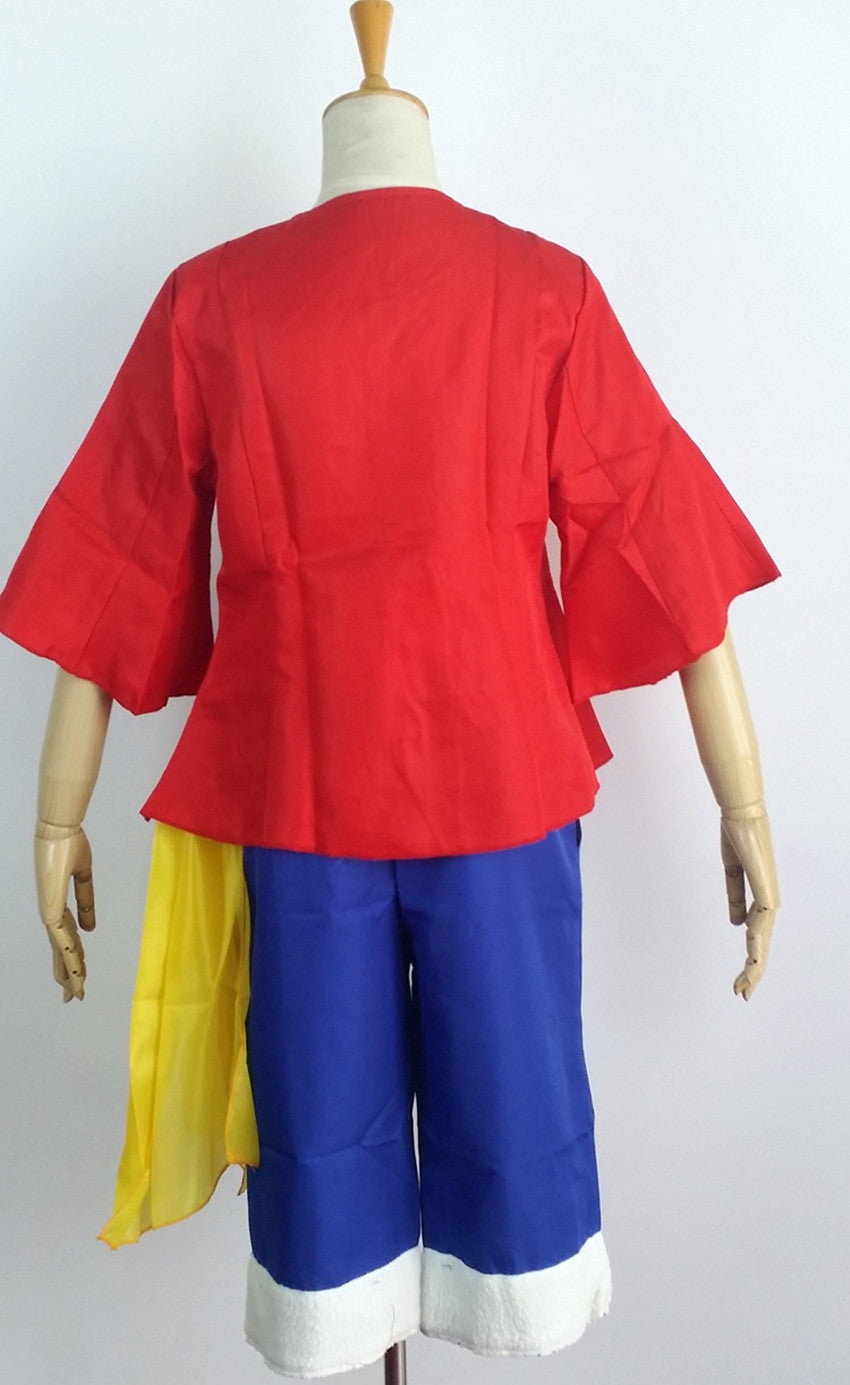 Cosplay LUFFY (Ensemble+Chapeau de Paille)